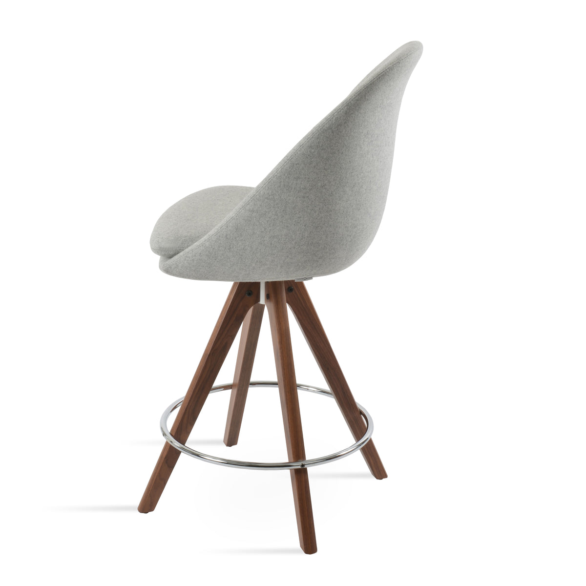 Avanos Pyramid Stools by SohoConcept, showing back view of pyramid stool.