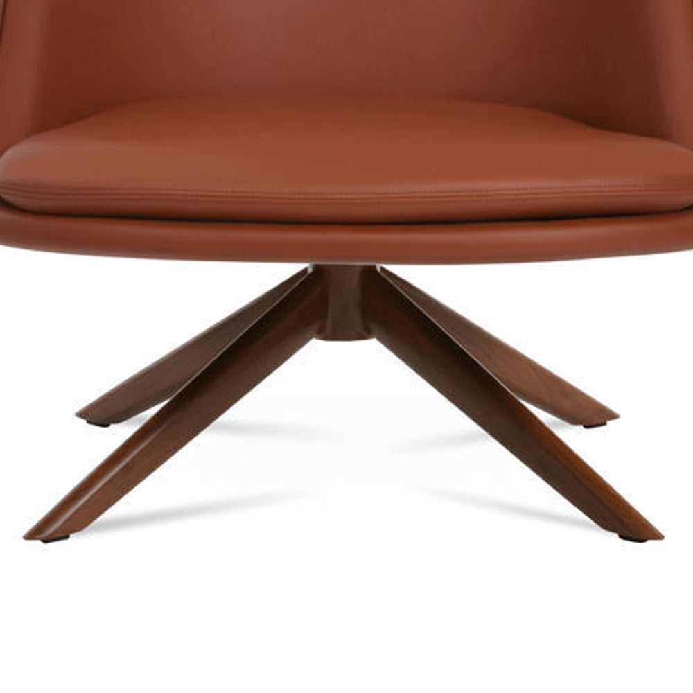 Avanos Sword Swivel Lounge Chair by SohoConcept, showing closeup view of sword swivel lounge chair.