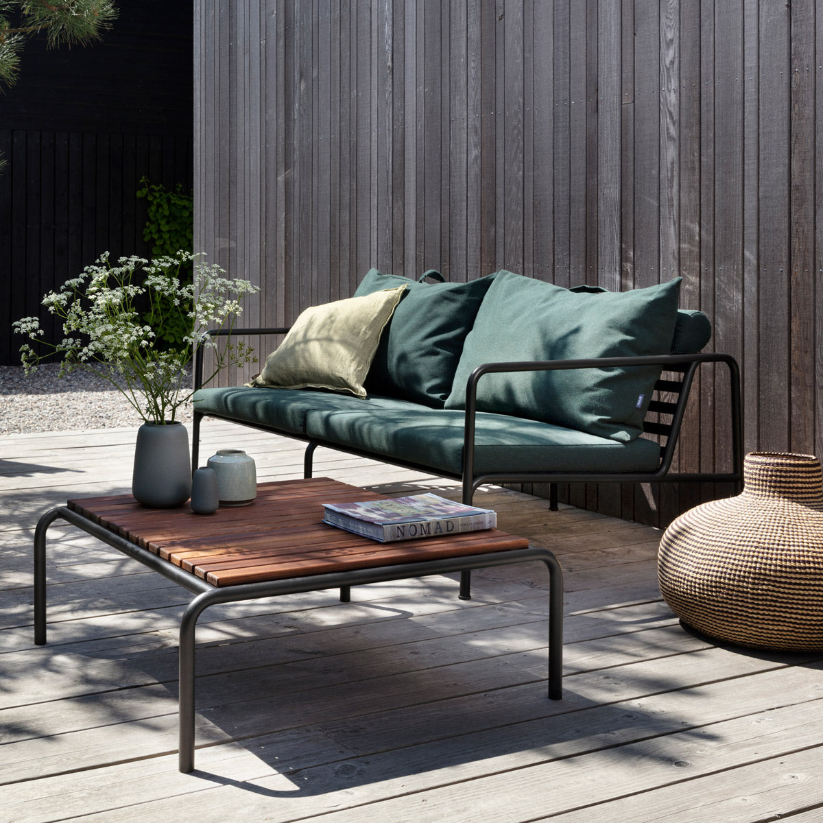 Avon Outdoor Sofa by Houe, showing avon outdoor sofa in live shot.