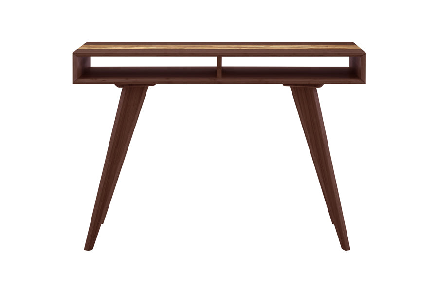 Azara Console Table by Greenington, showing front view of azara console table in sable exotic tiger.