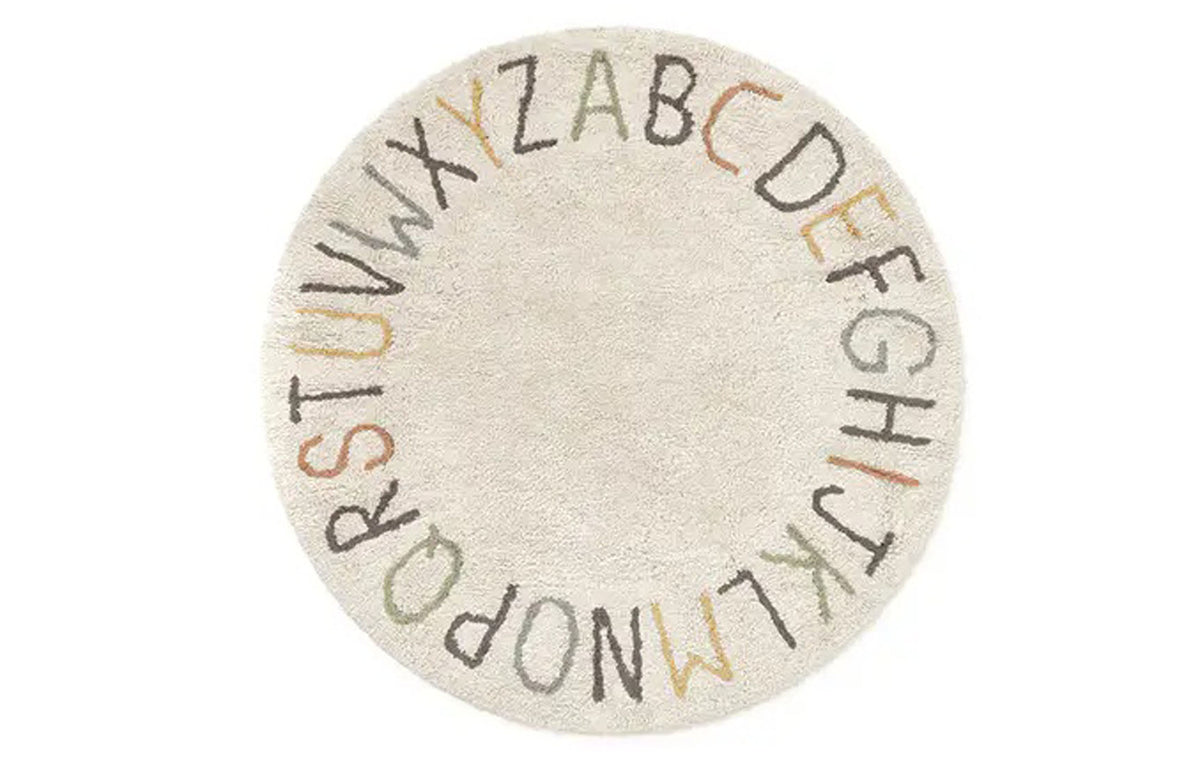 Back-to-School Rug by Lorena Canals - ABC Color and Letters.