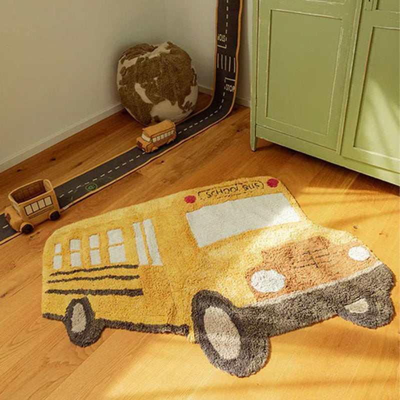 Back-to-School Rug by Lorena Canals, showing back-to-school rug in live shot.