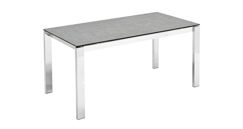 Baron Extendable Table by Connubia, showing angle view of baron extendable table.