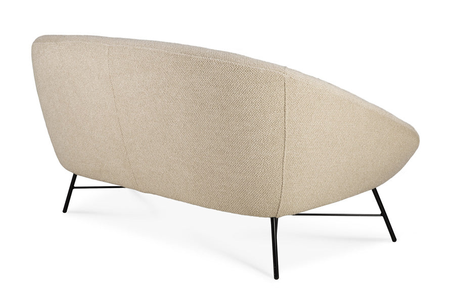 Barrow Sofa by Ethnicraft, showing back view of barrow sofa.