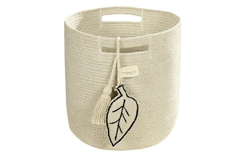 Basket Leaf Natural by Lorena Canals, showing front view of basket leaf natural.