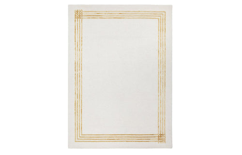 Beeline 264.001.107 Hand Tufted Rug by Ligne Pure, showing front view of beeline 264.001.107 hand tufted rug.