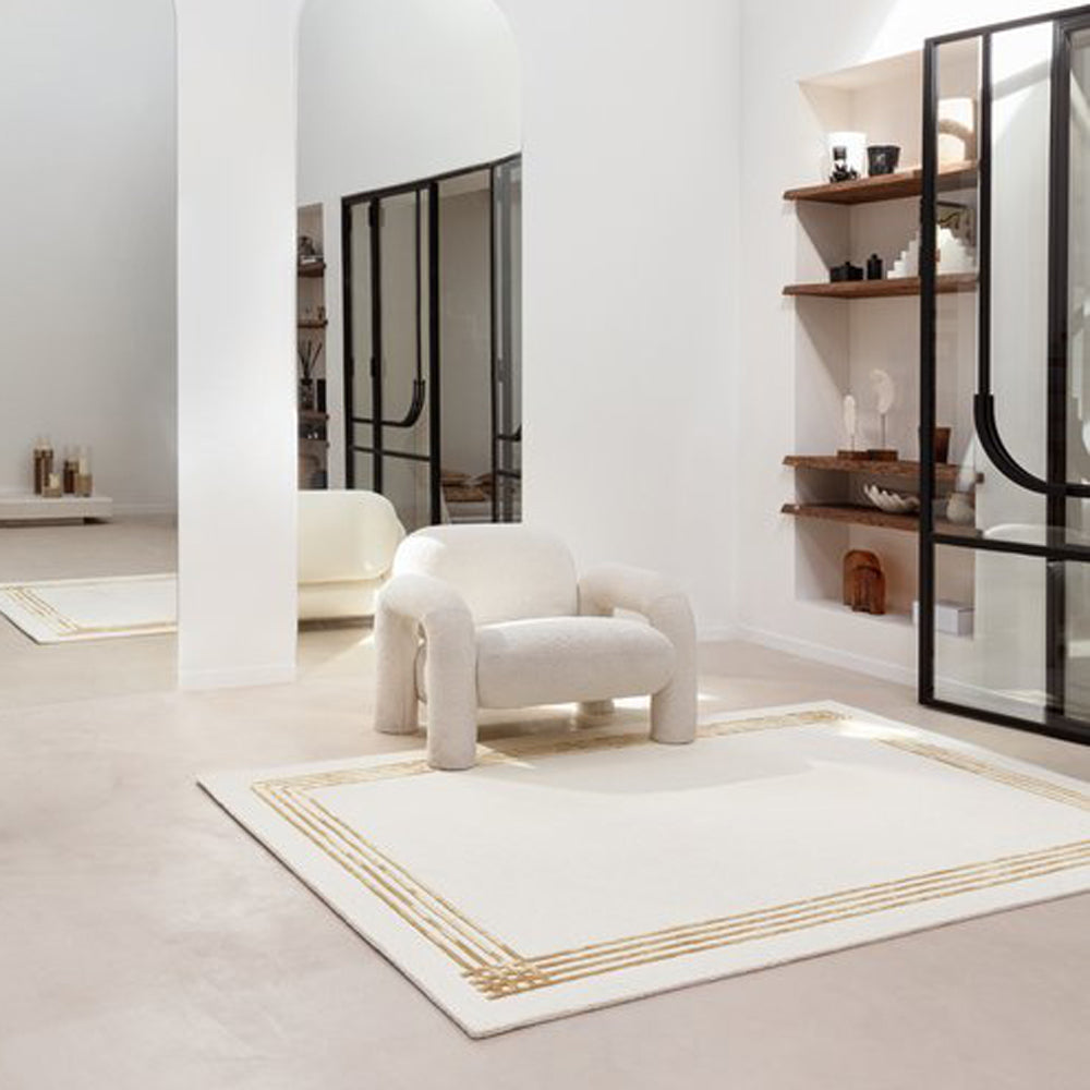 Beeline 264.001.107 Hand Tufted Rug by Ligne Pure, showing beeline 264.001.107 hand tufted rug in live shot.