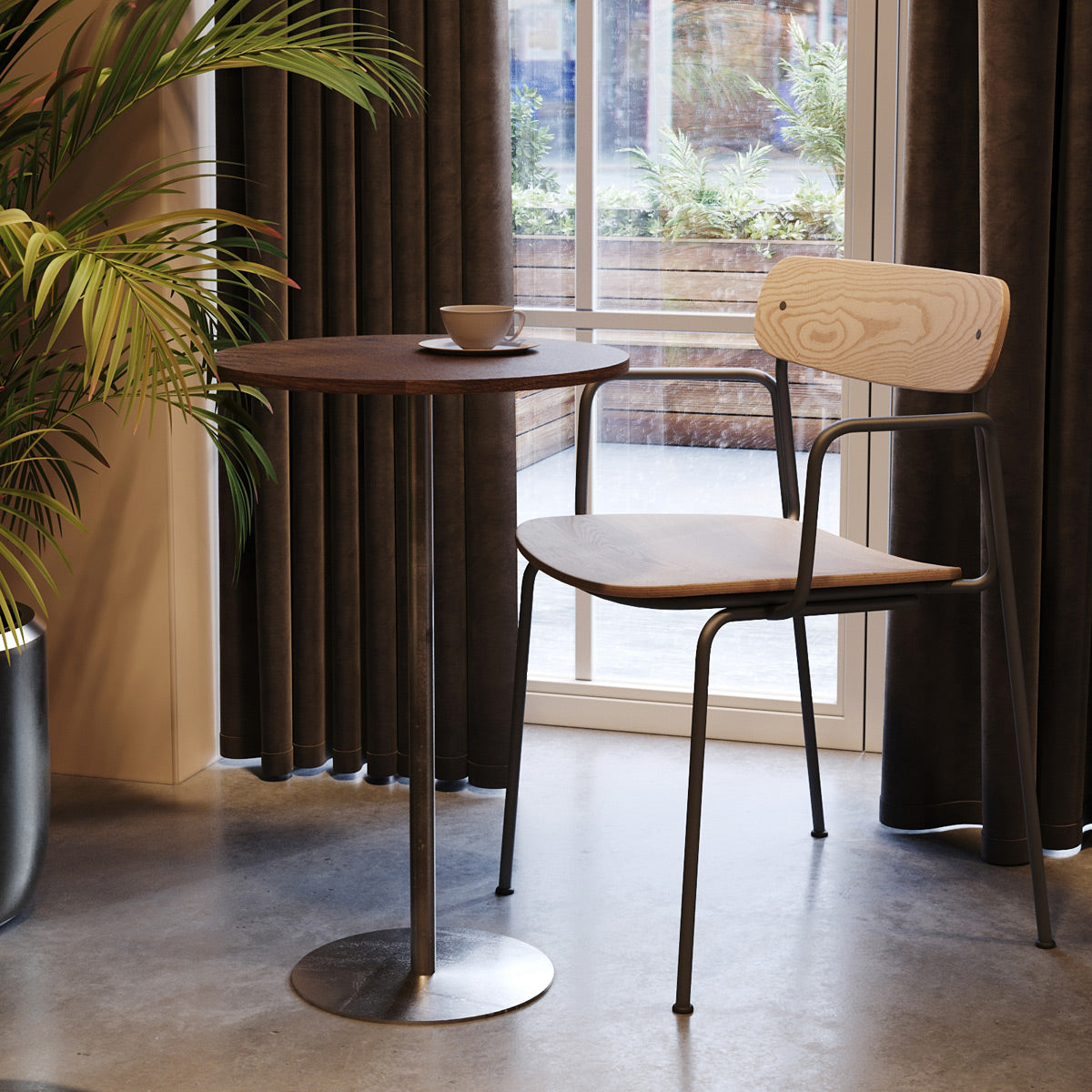 Bellevue Armchair by Kollektiff, showing bellevue armchair in live shot.