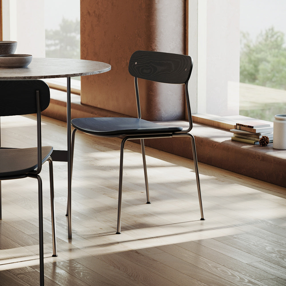 Bellevue Chair by Kollektiff, showing bellevue chairs in live shot.