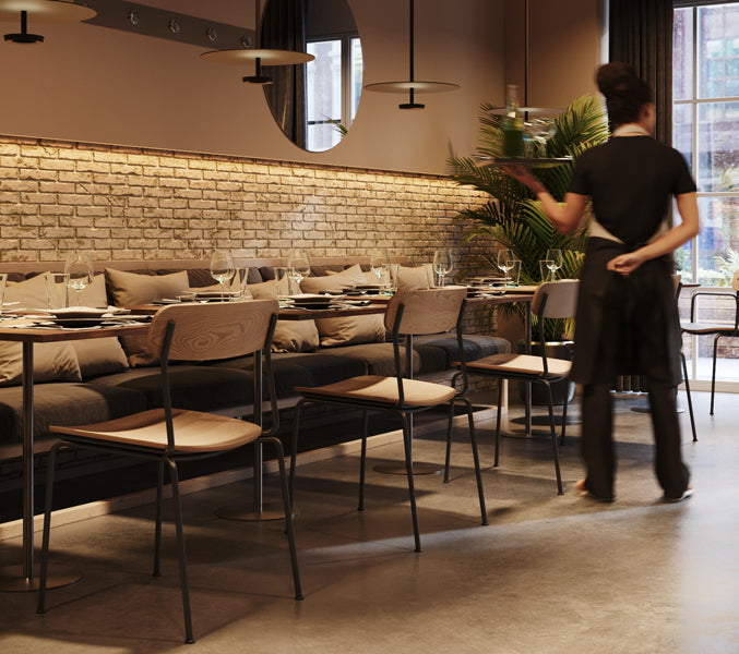 Bellevue Chair by Kollektiff, showing bellevue chairs in live shot.