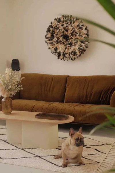 Bereber Washable Rug by Lorena Canals, showing bereber washable rug in live shot.