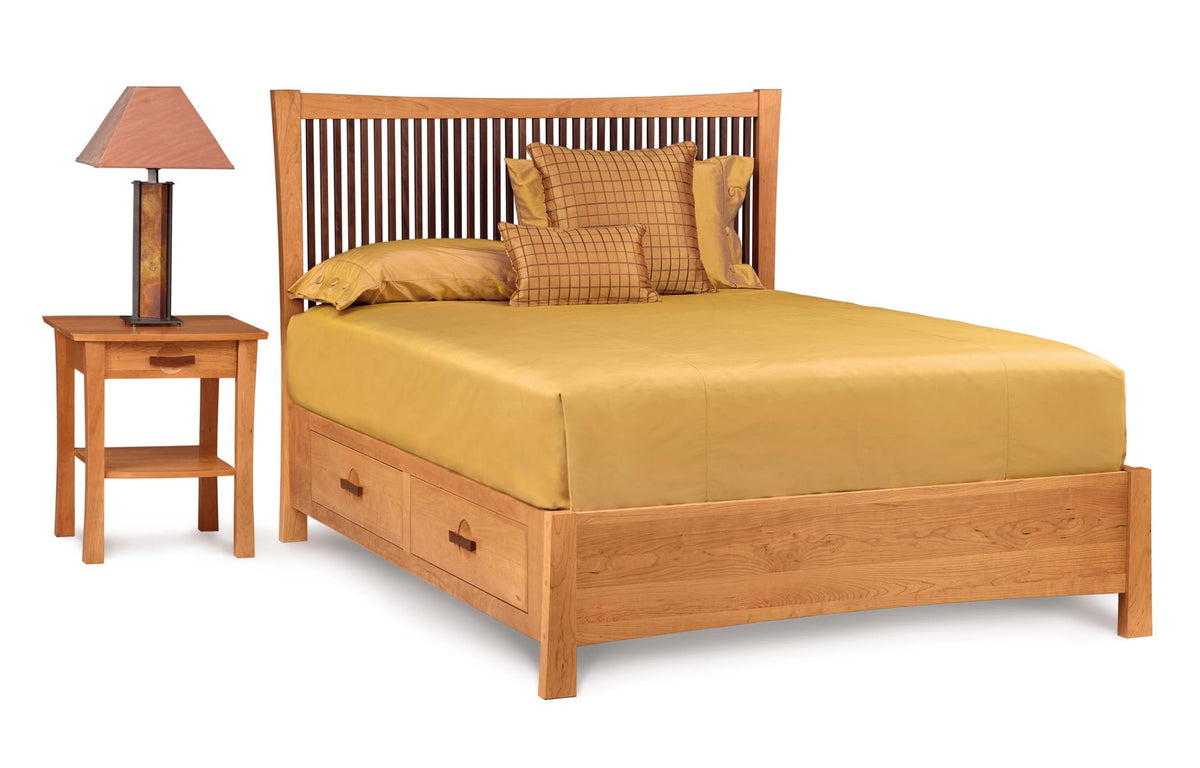 Berkeley Bedroom Collection by Copeland Furniture - Bed + 1 Drawer Nightstand.
