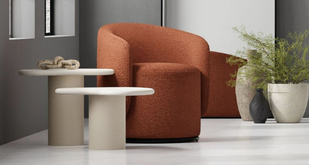 Biarritz Swivel Lounge Chair by Mobital, showing biarritz swivel lounge chair in live shot.
