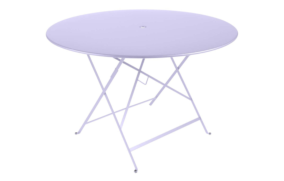 Bistro Round Folding Tables by Fermob - 46", Marshmallow.