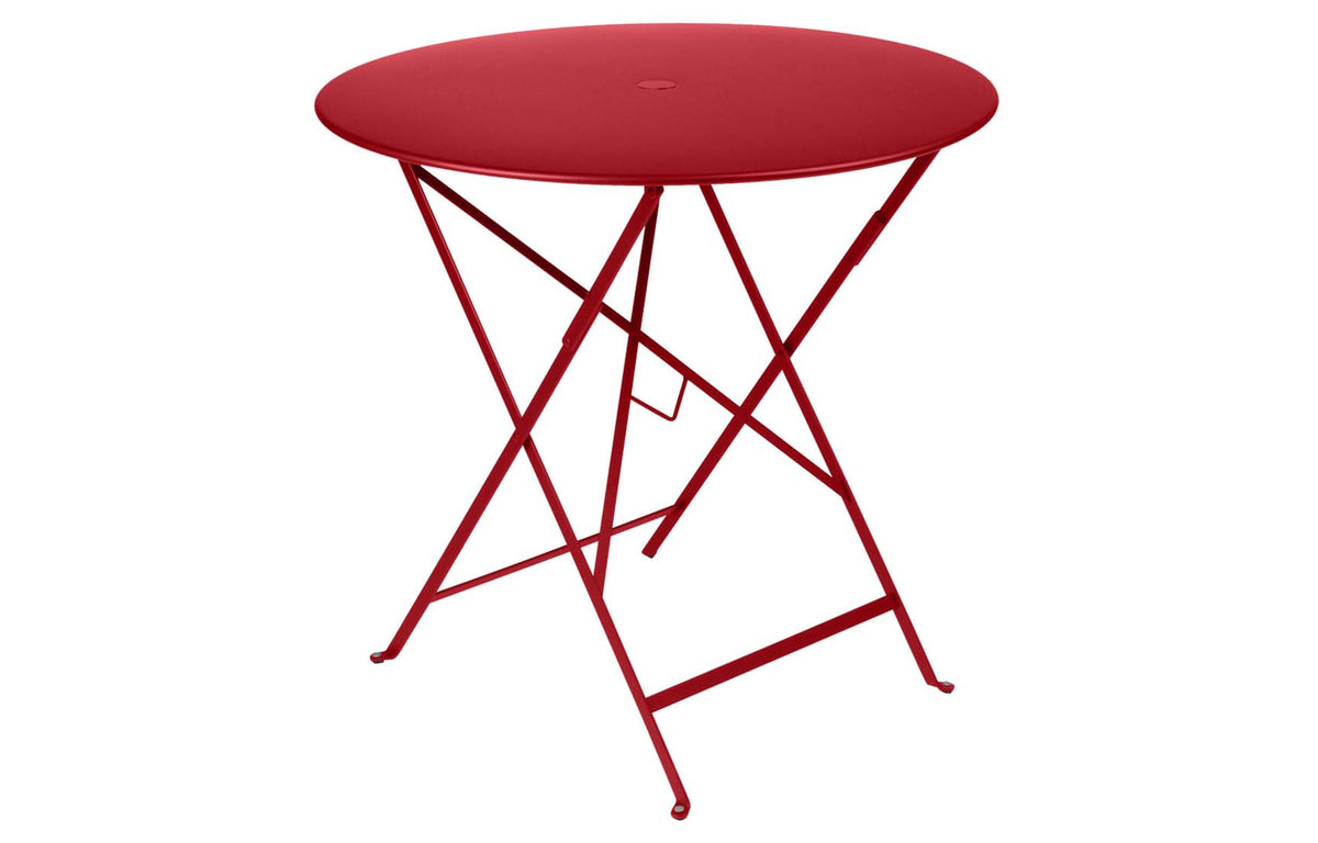 Bistro Round Table by Fermob - Poppy Red