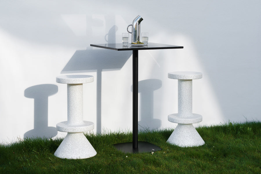 Bit Barstool by Normann Copenhagen, showing bit barstools in live shot.