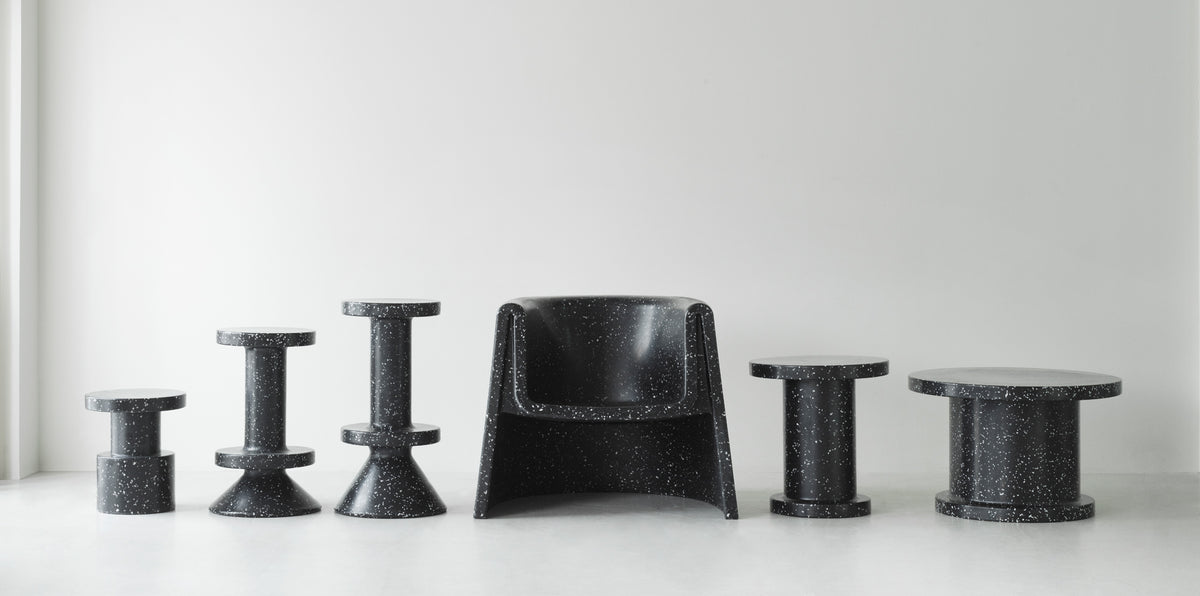 Bit Barstool by Normann Copenhagen, showing bit barstools in live shot.