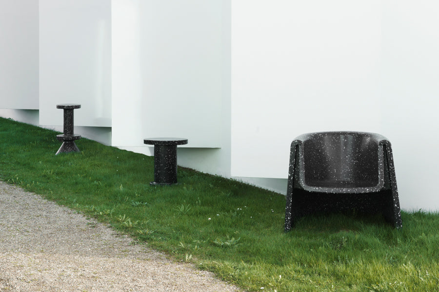 Bit Barstool by Normann Copenhagen, showing bit barstool in live shot.