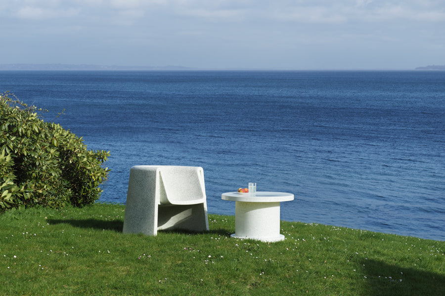 Bit Coffee Table by Normann Copenhagen, showing bit coffee table in live shot.