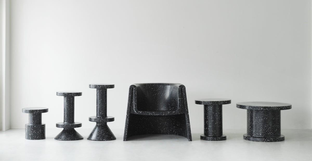 Bit Lounge Chair by Normann Copenhagen, showing big lounge chair in live shot.