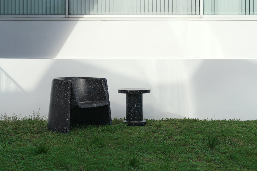 Bit Side Table by Normann Copenhagen, showing bit side table in live shot.