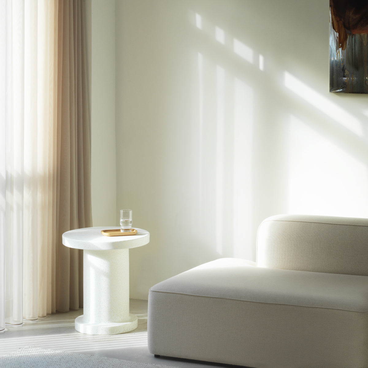 Bit Side Table by Normann Copenhagen, showing bit side table in live shot.