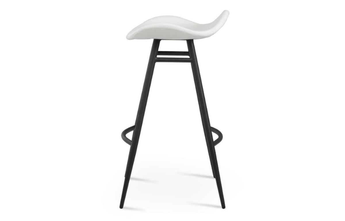 Falcon Galata Stool by SohoConcept - Black Powder, White PPM-S.