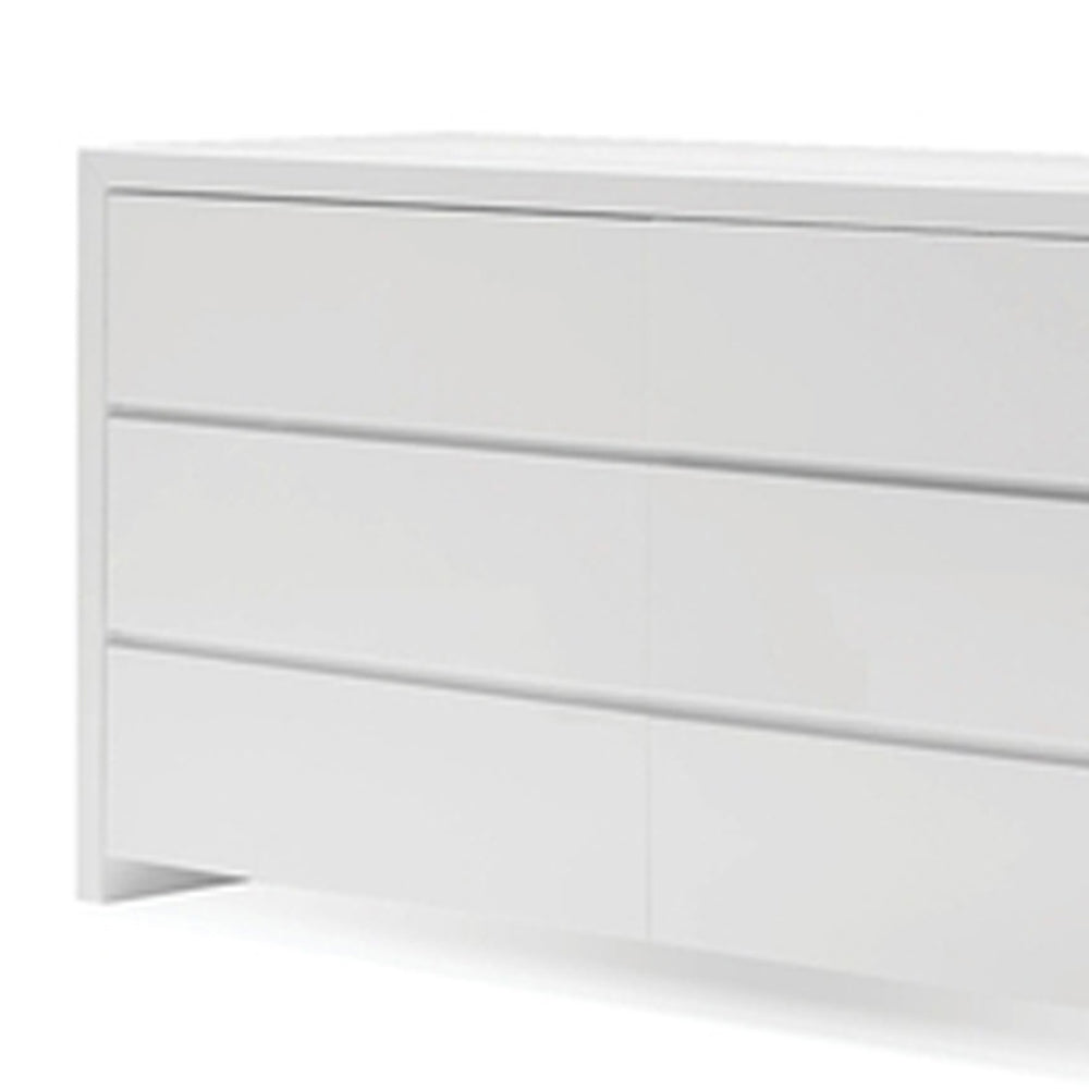 Blanche Double Dresser by Mobital, showing closeup view of blanche double dresser.