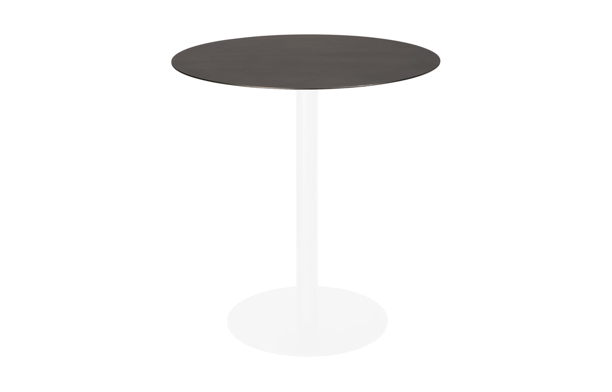 Blend Dining Table by Ethnicraft - 27.5" Dia., No Base, Dark Bronze Metal.