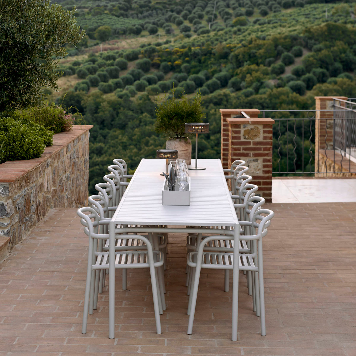 Bliss Armchair by Cane-Line, showing bliss armchair in live shot.