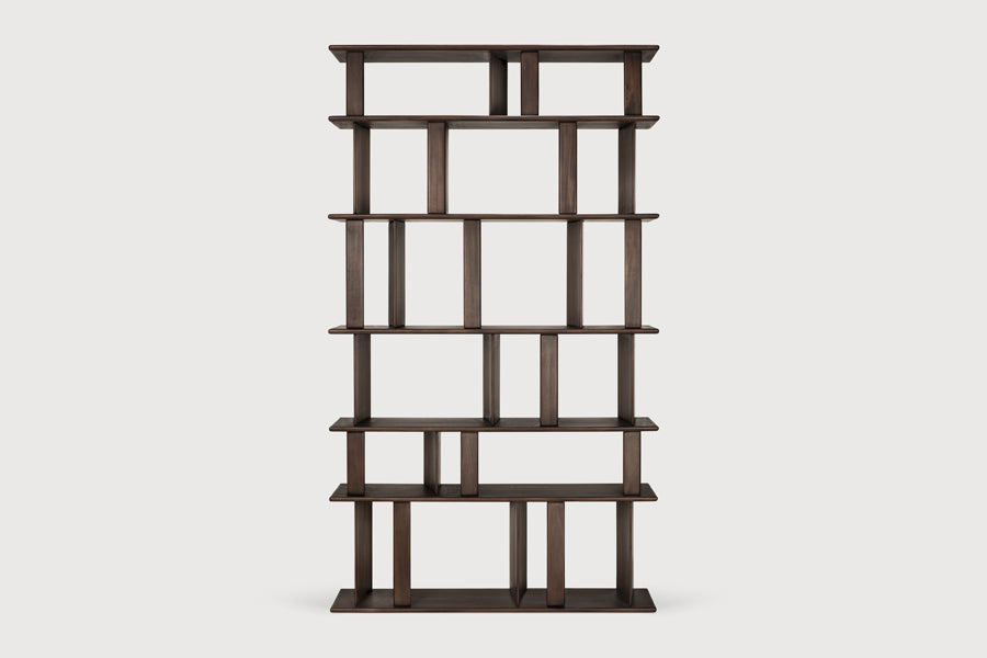 Block Rack by Ethnicraft, showing front view of block rack in studio shot.