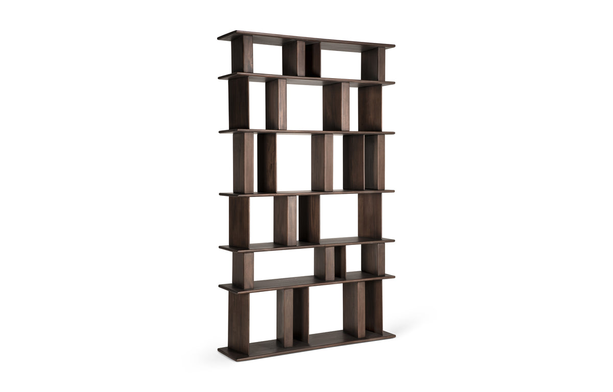 Block Rack by Ethnicraft - Mahogany Espresso Matte Wood.