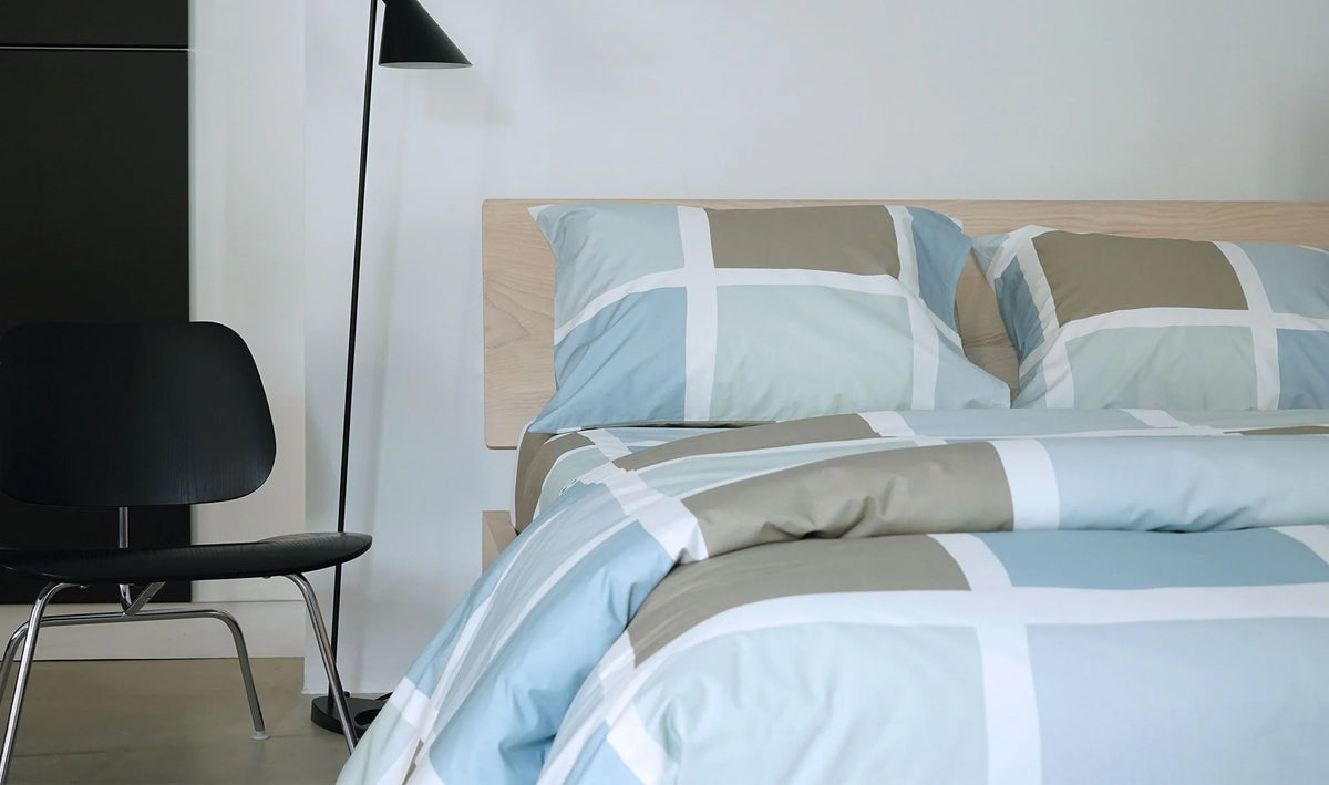 Blocks Bedding Collection by Area, showing closeup view of blocks bedding collection in live shot.