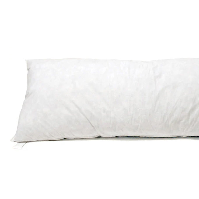 Body Pillow Insert by Area, showing closeup view of body pillow insert in white.