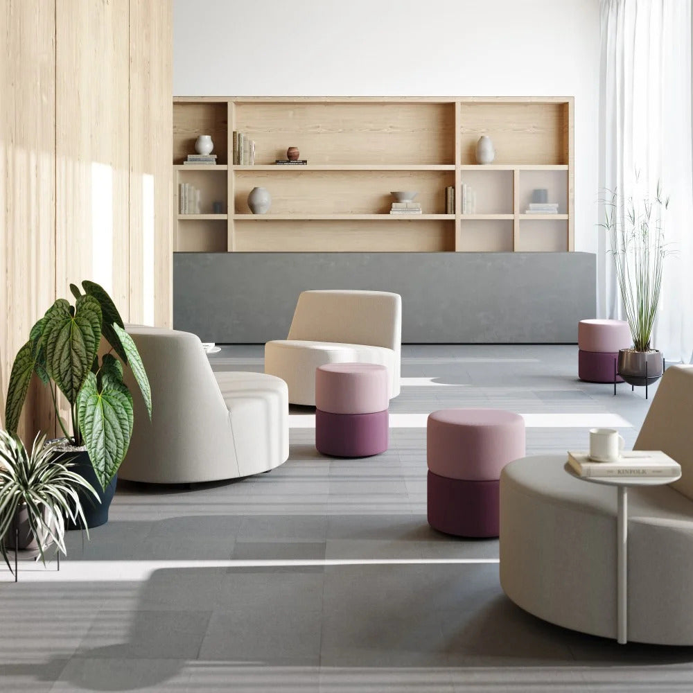 Bold Mobile Lounge Chair by B&T, showing bold mobile lounge chairs in live shot.