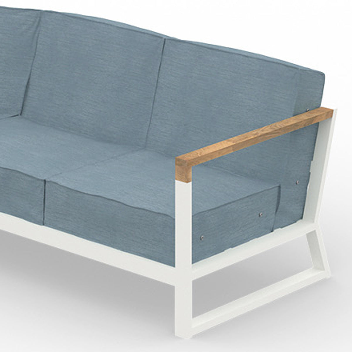 Bondi Beau Configuration 1 by Mamagreen, showing closeup view of bondi beau configuration 1 in ultra durable category m/acqua agora waterproof cushion.