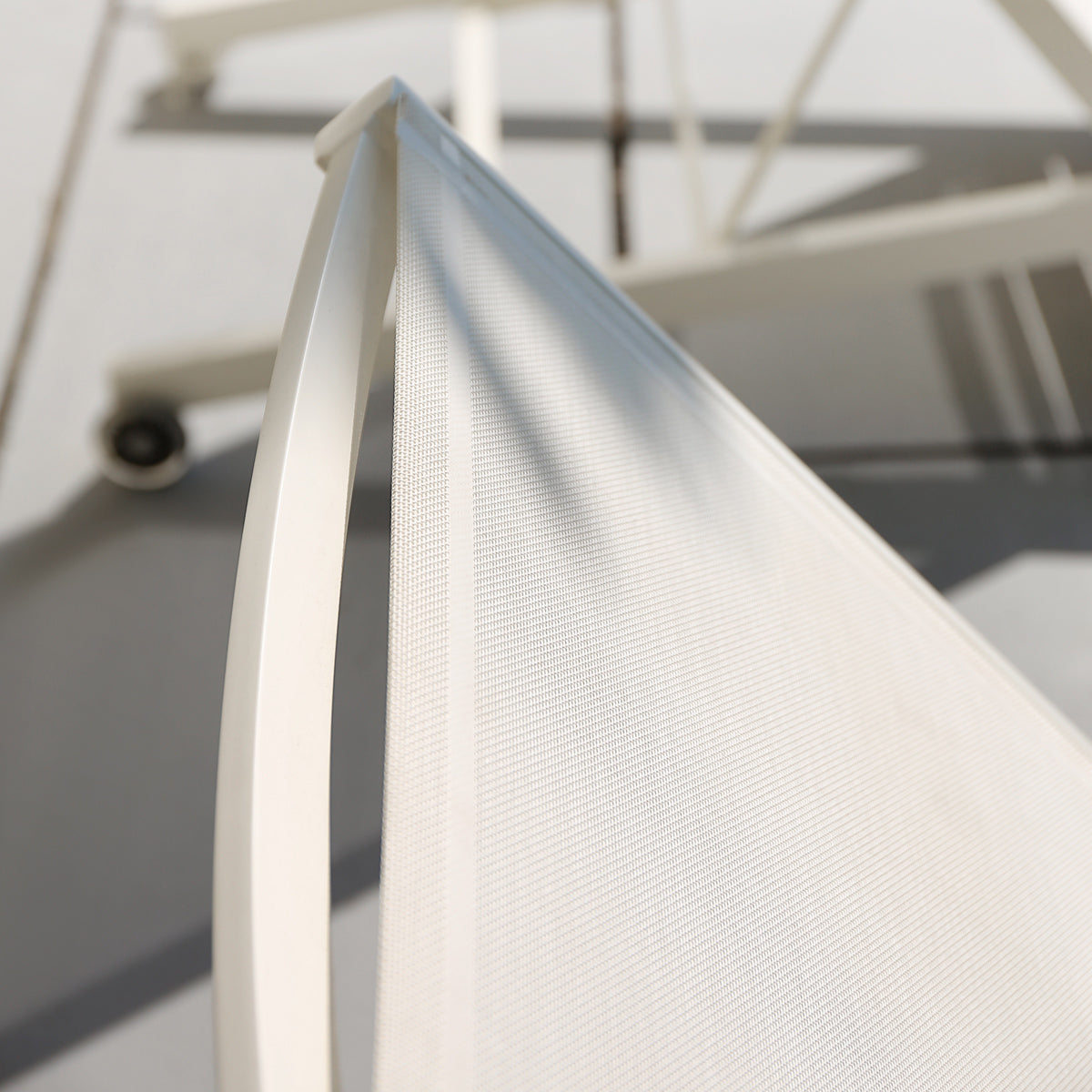 Bondi Double Sling Sunbed by Mamagreen, showing closeup view of bondi double sling sunbed in live shot.