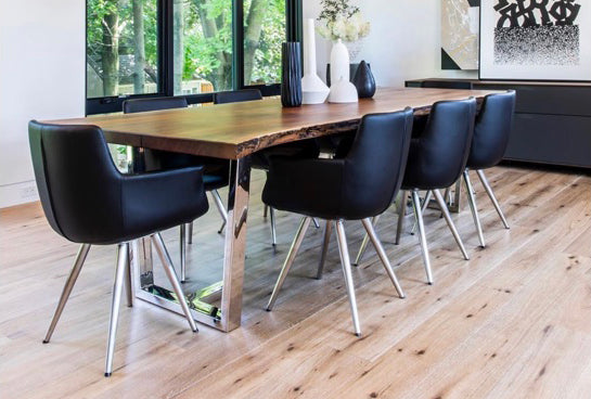 Bottega Star Armchair by SohoConcept, showing bottega star armchairs in live shot.