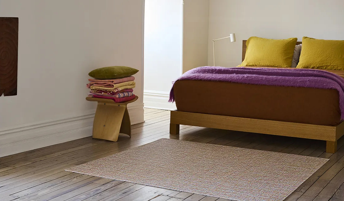 Boucle Large Rug by Chilewich, showing boucle large rug in live shot.