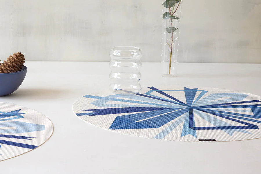 Bow Placemat by Chilewich, showing bow placemats in live shot.