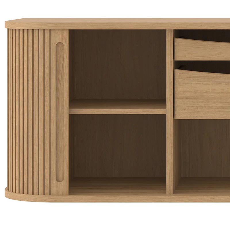 BPS Wall Cabinet No. 230 by Bernh. Pedersen & Son, showing closeup view of bps wall cabinet no. 230.