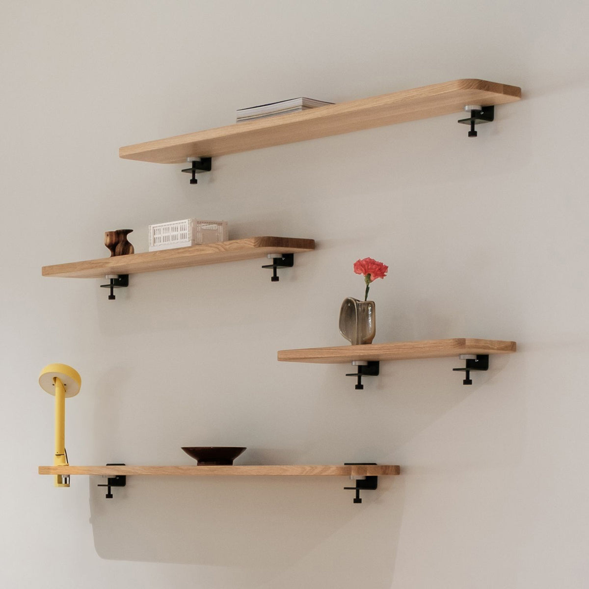 Bracket Wall Shelf by TipToe, showing bracket wall shelves in live shot.