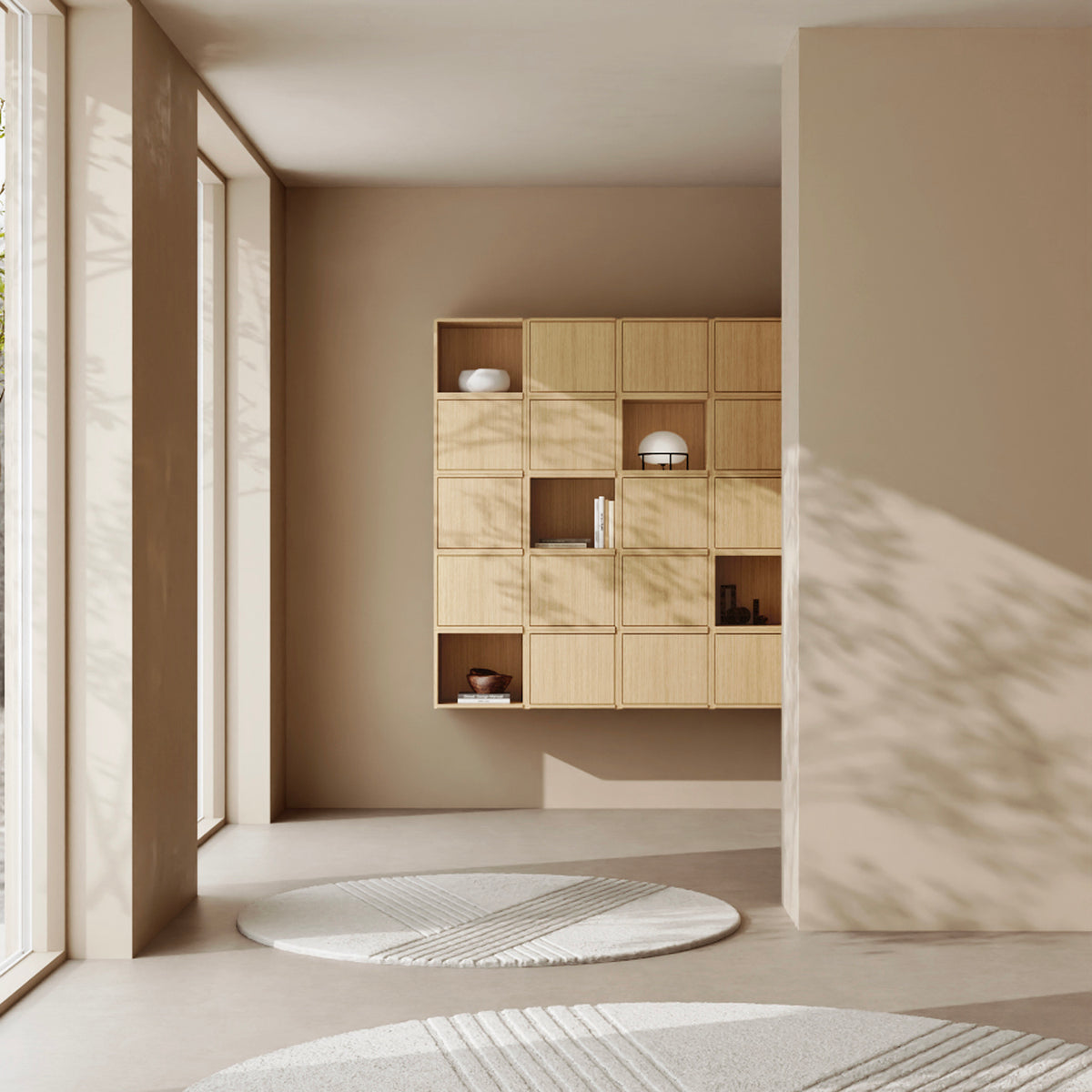 Bricks System by Woud, showing bricks system in live shot.