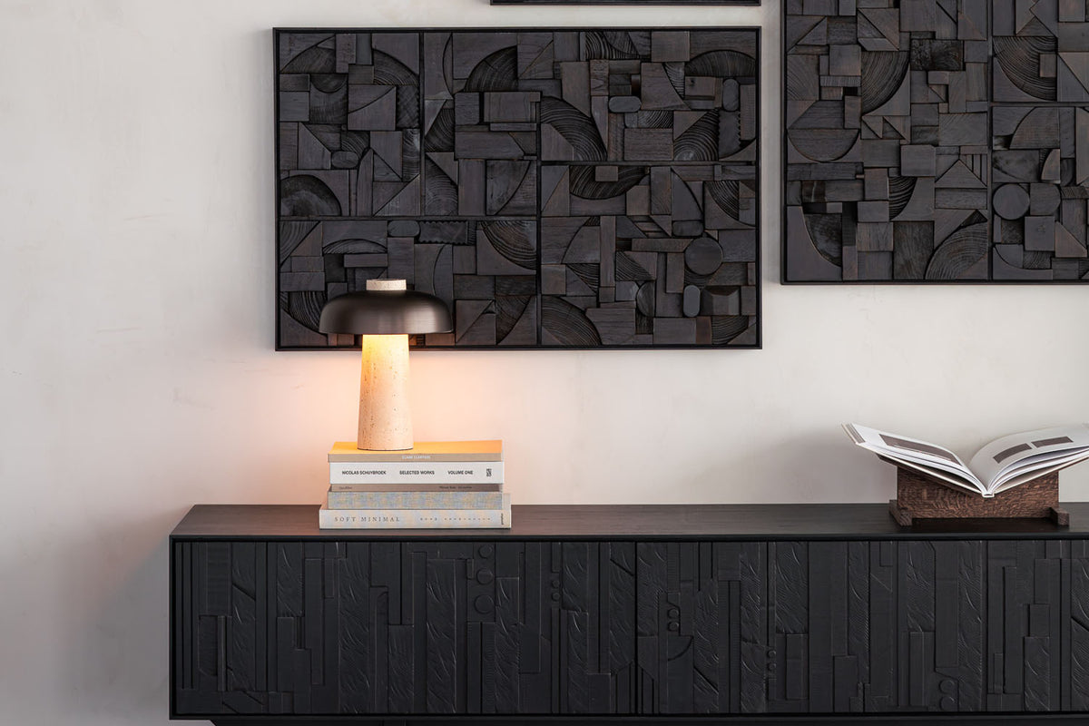 Bricks Wall Art by Ethnicraft, showing bricks wall art in live shot.