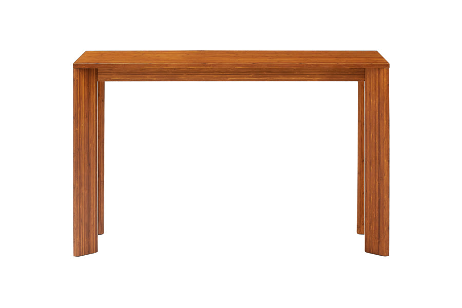 Brix Counter Table by Greenington, showing front view of brix counter table in amber.