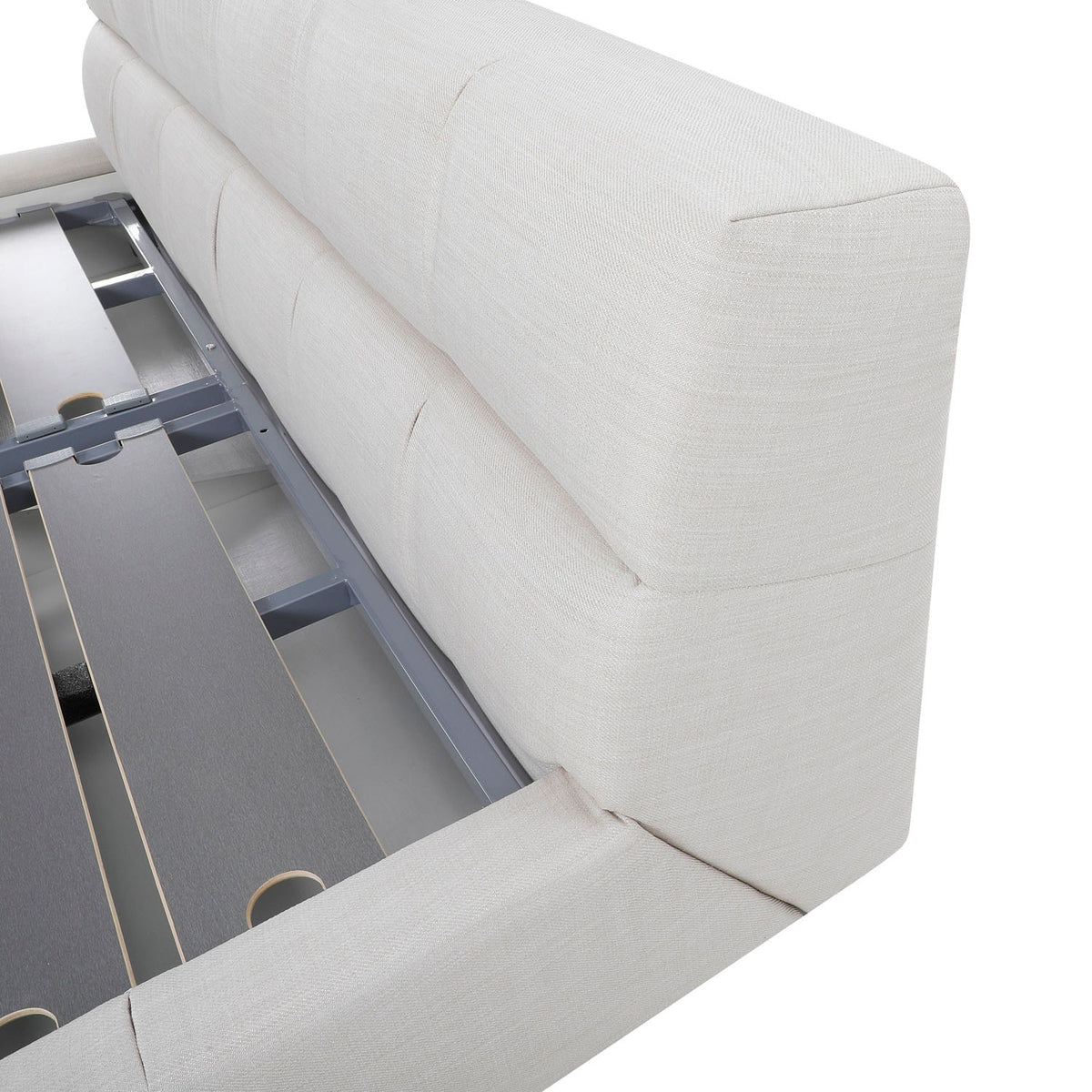 Bubble Storage Bed by Mobital, showing closeup view of bubble storage bed.