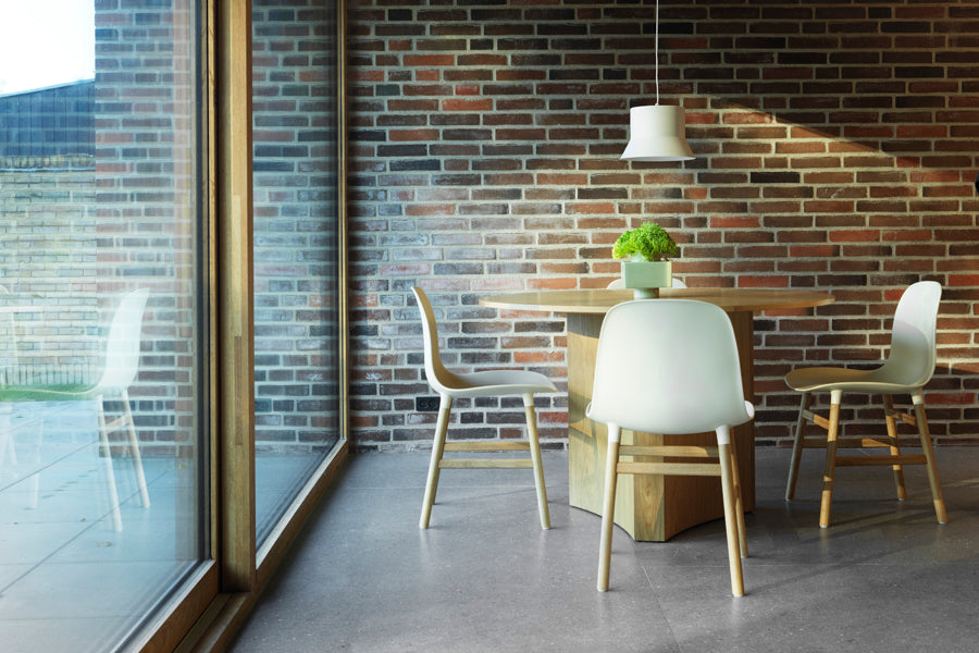 Bue Table by Normann Copenhagen, showing bue table in live shot.