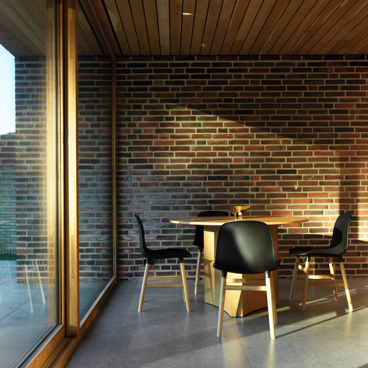 Bue Table by Normann Copenhagen, showing bue table in live shot.