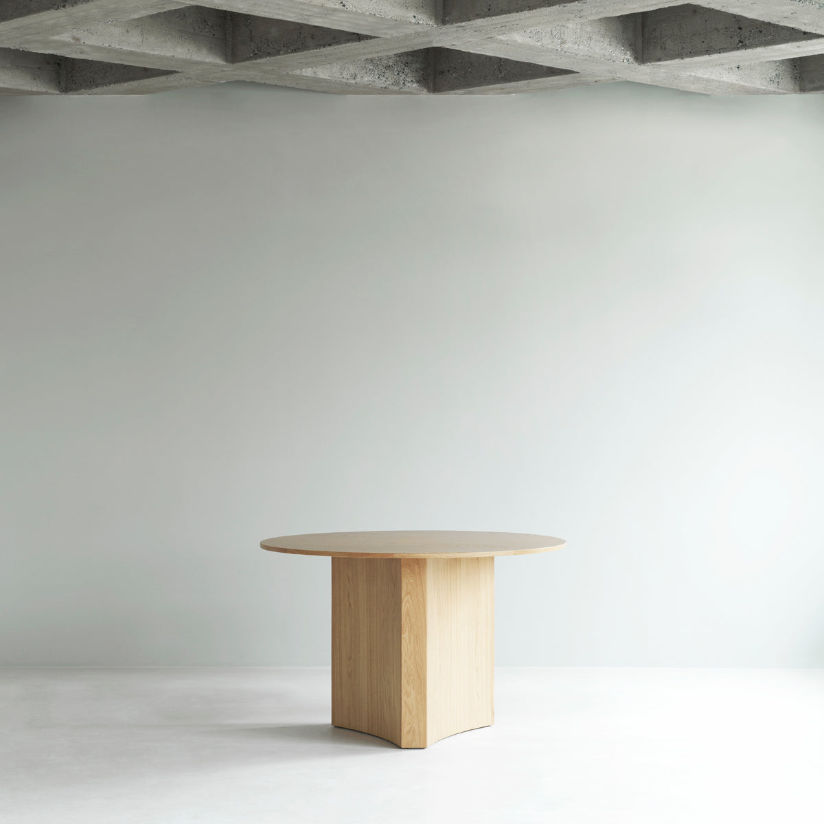 Bue Table by Normann Copenhagen, showing bue table in live shot.
