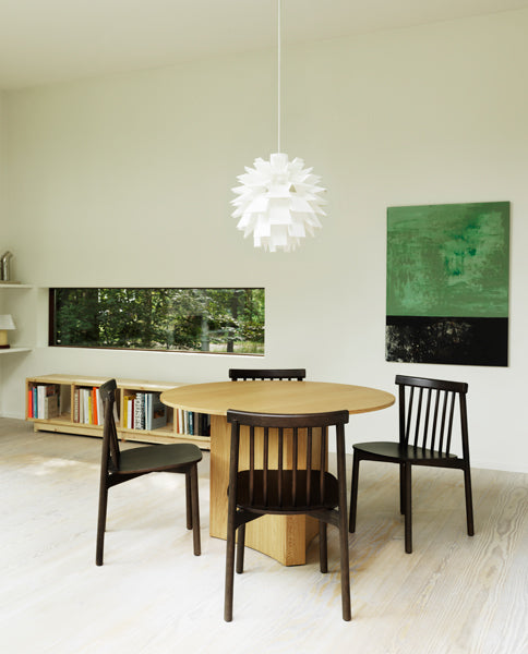 Bue Table by Normann Copenhagen, showing bue table in live shot.